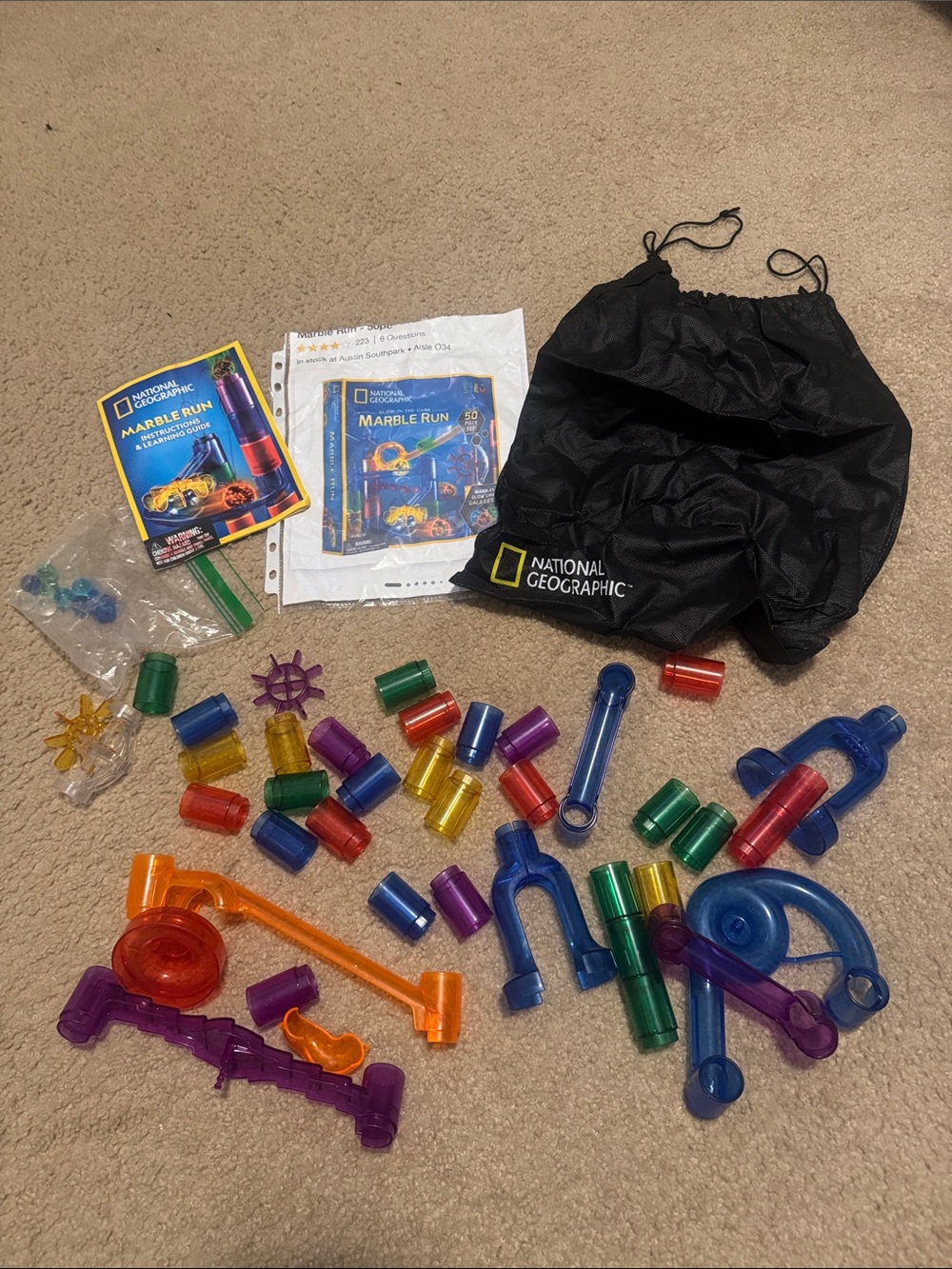 National Geographic Kids Marble Run Set - Multicolor